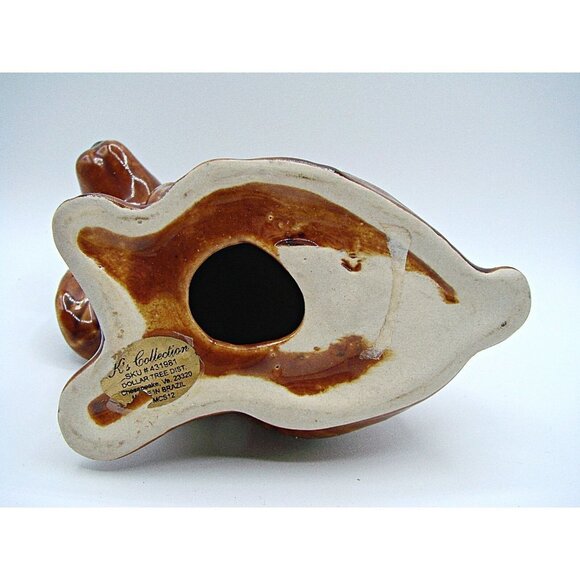 Dog Spaniel Hound Ceramic Pottery Figurine Brazil By MCS Mid-Century Modern Look - Picture 9 of 12